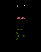 Front Line Arcade Final Title Screen